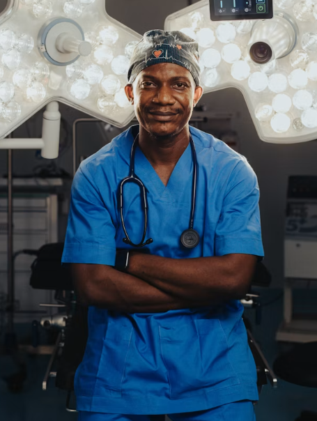 Hospital scrub uniform in teal color with V-neck top and matching trousers, manufactured in easy-care fabric by Divine Uniform for healthcare professionals